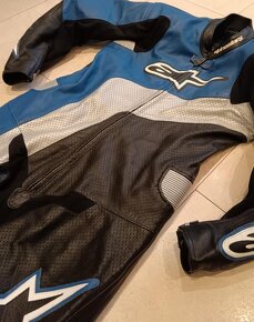 Alpinestars-Pánská kožená moto kombinéza,jednodíl - 3