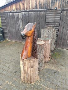 Hlava koně motorovou pilou - 3