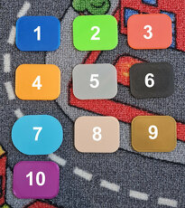 duplo vlak, kolej placatá deska 4x2 - 3