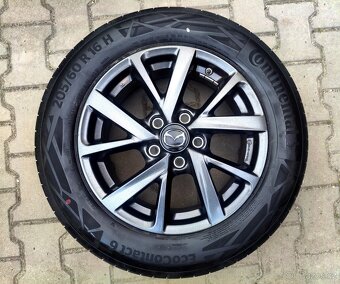 Alu kola originál Mazda 3 5x114,3 R16 KRÁSNÁ TOP SADA - 3