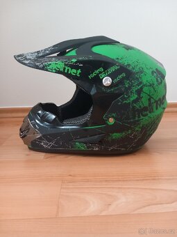 Crossová helma XTR 125 - matně zelená - 3