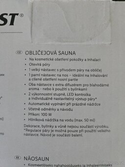 Obličejové sauna/inhalátor - 3