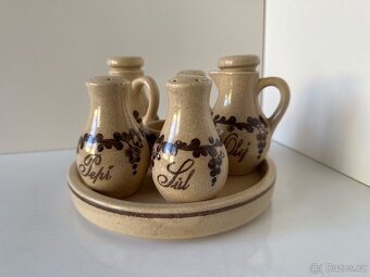 Sada ochucovadel - slánka, pepřenka, ocet, olej, paprika - 3