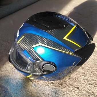 Moto přilba SHARK SPARTAN GT CARBON BLUE KROMIUM - 3