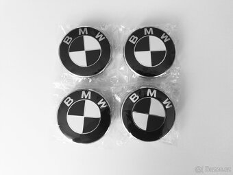 BMW - středové černo-bílé pokličky 68mm / 56mm - 3