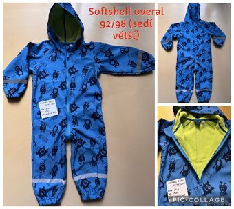 Zimní kombinézy/bundy/overaly (vel. 74-110) - 3