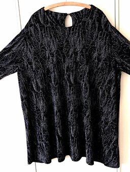 Dámské černostříbrné šaty, vel. 2XL. - 3
