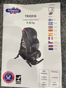 Autosedačka KLIPPAN TRIO FIX MAXI - 3