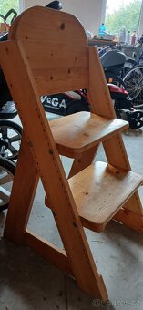Dětská rostoucí dubová židle - 3