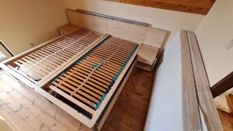 Prodám dvoupostel s nočními stolky - 3