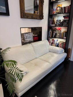 Kožená sedačka Natuzzi s bobíkem - 3