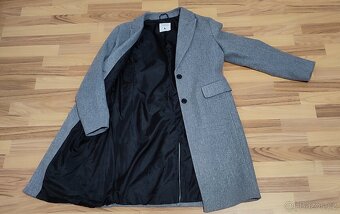 Dámský antracitový kabát, vel. L - 3