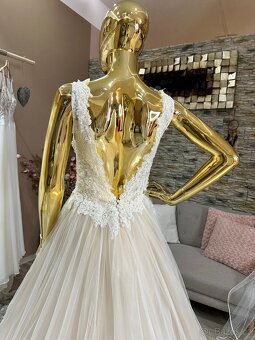 Svatební šaty Ivory/mocca - 3