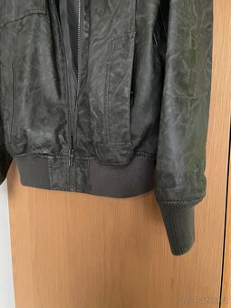 Pánská koženková bunda, nová na motorku - 3