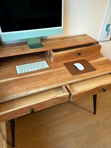 Psací stůl akáciové dřevo - 3