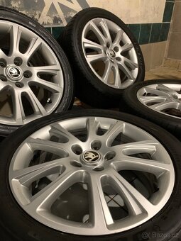 Alu kola Škoda R17 5X112 LETNÍ PNEU 225/45 R17 ZENITH - 3