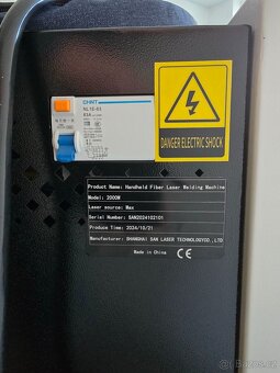 Ruční svářečka SAN Laser 2000W - profesionální - 240V - 3