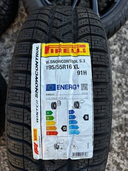 Opel Corsa, Peugeot 208, 195/55/16 nová zimní sada - 3