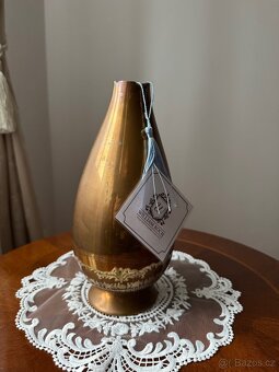 Mosazná váza – hladká a leštěná - 3