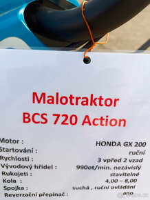 Malotraktor BCS 720 Action - 3