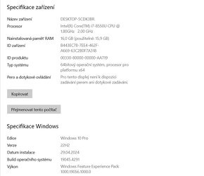 Xiaomi Notebook Pro TM1701,proc.i7,Win 10,SSD 256GB,RAM 16GB - 3