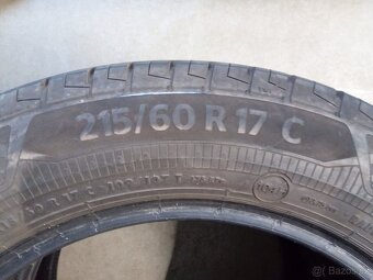 2 kusy let. pneu Continental rozměr 215/60 R 17 C - 3