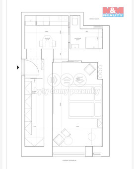 Prodej bytu 1+1, 24,7 m², Brno, ul. Kopečná - 3