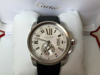 Pánské hodinky Cartier de Calibre kompletní sada, jako NOVÉ, - 3