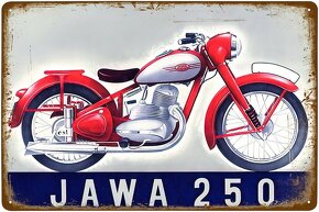 Plechové retro cedule Jawa 30x20 cm nové - 3