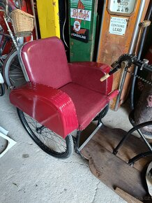 Starý pěkný invalidní vozík, možnost přídavného motoru - 3