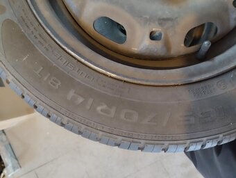 4 ks pneu 165/70 R14 81T s plech. diskem 5JX14H2 - 3