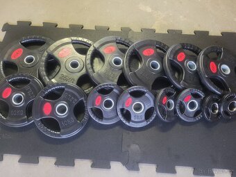 Posilovací kotouče pogumované olympijské 51 mm - 3