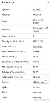 Stropní led světlo Rabalux Sharon - 3