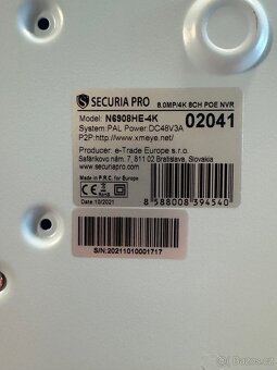 IP kamerový systém SecuriaPro - 3