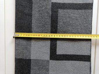 Pánská šedočerná vlněná šála - 3