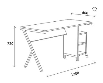Psací/PC stolek - 3