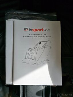 Masážní křeslo insportline Numana - černá ( jako nové ) - 3