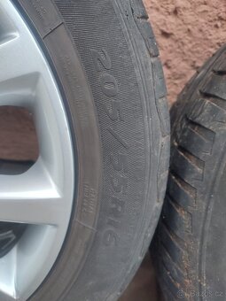 Al kola 5x112 vw hliníková kola s pneu - 3