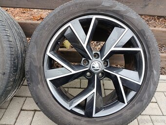ORIGINAL ALU KOLA ŠKODA KODIAQ R 19 TRIGLAV ČERNO-LEŠTĚNÉ - 3