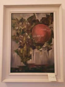 Obrazy krásné,velké,top stav 3 ks,malé malované sig.obrázky - 3