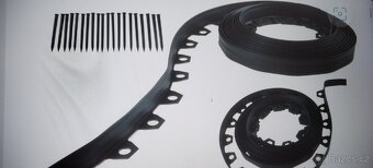 PRUŽNÝ PLASTOVÝ TRAVNÍ LEM 10M x 4CM NOVÝ - 3