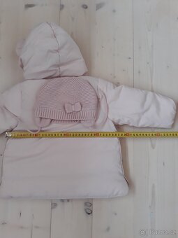 Sv. růžová bunda a čepice vel 86 - 3