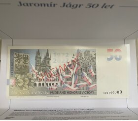 Pamětní bankovka Jágr SPECIMEN -Sběratelská rarita - 3