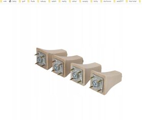 Buková dřevěná noha na nábytek SET 4ks H-110mm - 3