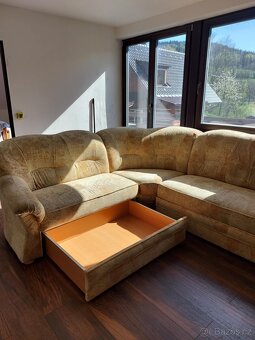Rozkládací gauč/pohovka s úložným prostorem - 3