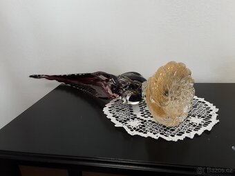 Skleněný bažant - Murano - 3