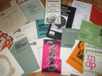 staré programy pražských divadel - 3