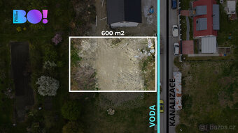 Prodej stavebního pozemku 600 m², Hluk - 3