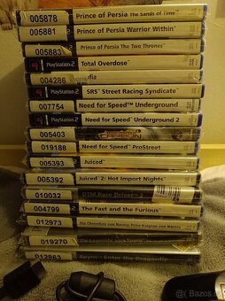 Playstation 2 + 2 ovladače + hry + FreeMCBoot - 3