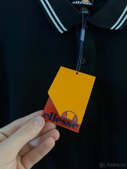 Nové Ellesse pánské polo tričko, černé vel. M - 3